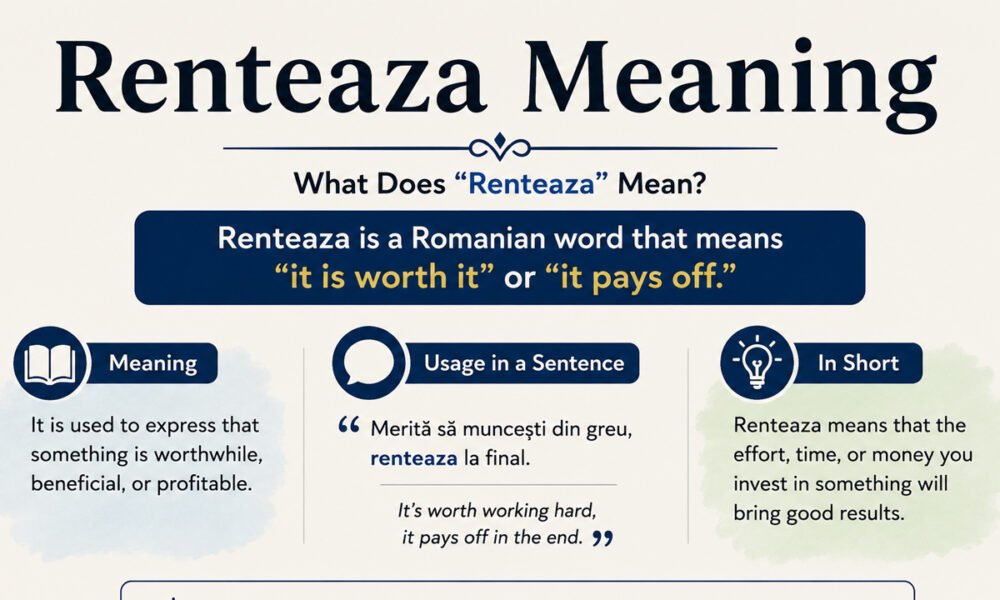 Renteaza Meaning