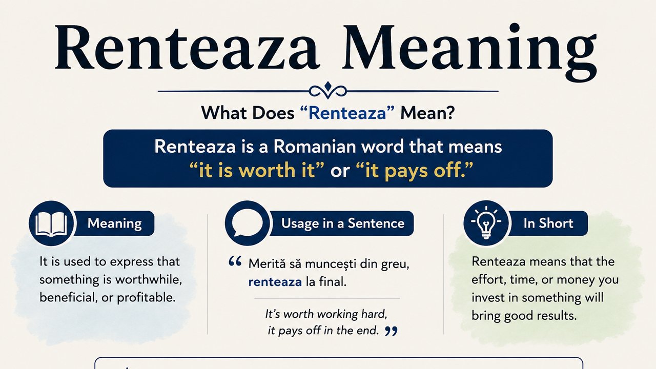 Renteaza Meaning