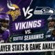Minnesota Vikings vs Seahawks Match Player Stats