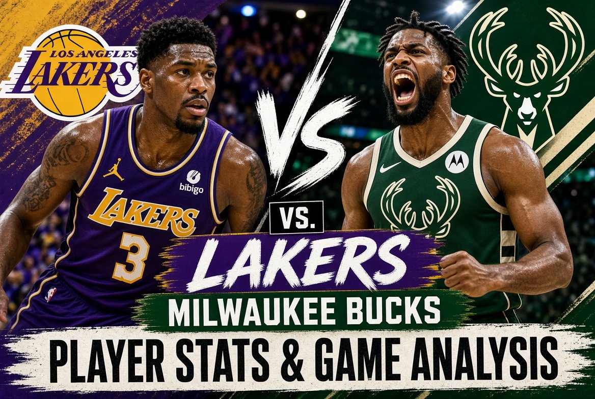 Lakers vs Milwaukee Bucks Match Player Stats