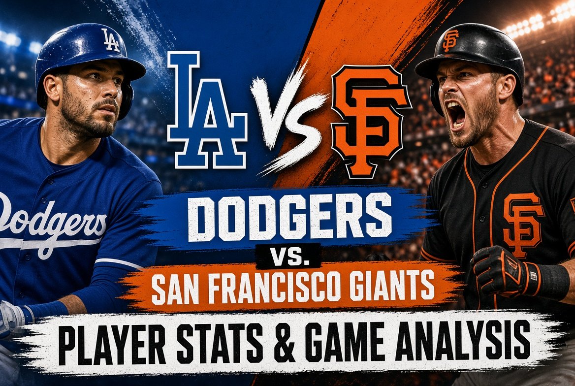 Dodgers vs San Francisco Giants Match Player Stats