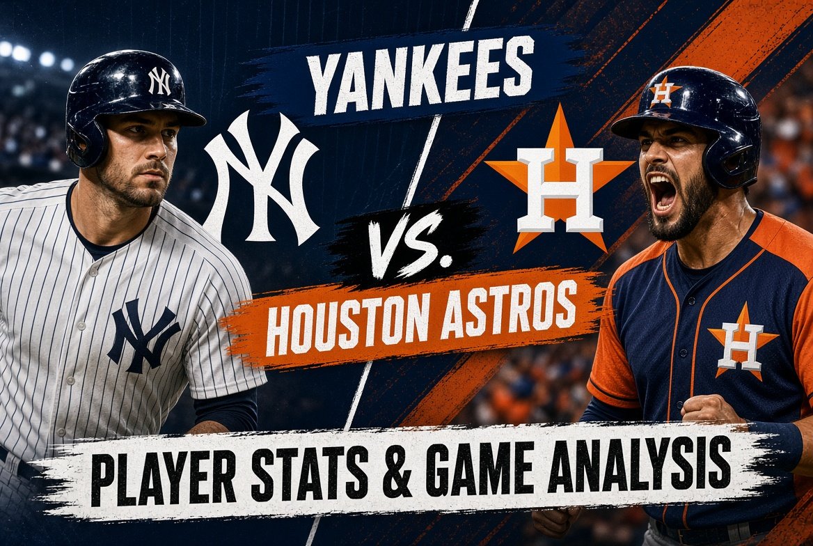 New York Yankees vs Houston Astros Match Player Stats