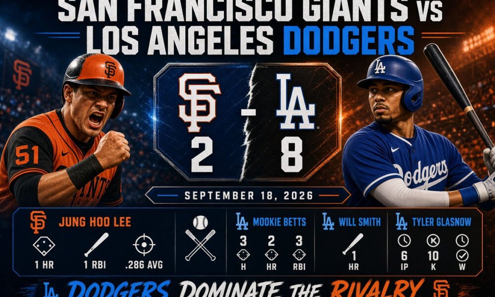 san francisco giants vs dodgers match player stats