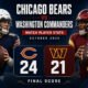 Chicago Bears vs Washington Commanders Match Player Stats